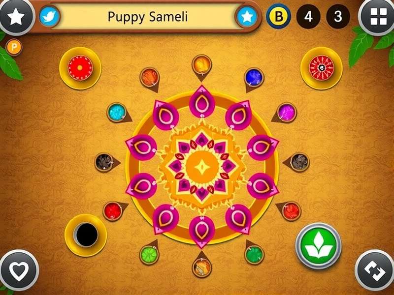 Traditional Treasures Rangoli Game Screenshot